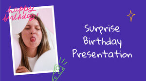Niespodzianka Urodziny. Darmowy szablon PPT i motyw prezentacji Google