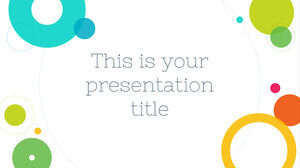 Renkli Daireler. Ücretsiz PowerPoint Şablonu ve Google Slaytlar Teması