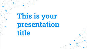 Koneksi Biru. Templat PowerPoint Gratis & Tema Google Slide