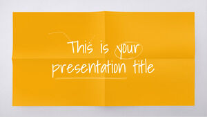 Papel Colorido. Modelo gratuito do PowerPoint e tema do Google Slides
