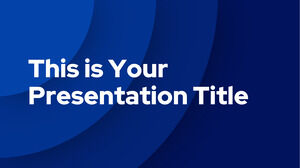 Blu concentrico. Modello di PowerPoint gratuito e tema di Presentazioni Google