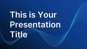 Particules de données. Modèle PowerPoint gratuit et thème Google Slides