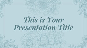 Şık Çiçekler. Ücretsiz PowerPoint Şablonu ve Google Slaytlar Teması