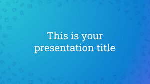 Pola Ikon Kerja. Templat PowerPoint Gratis & Tema Google Slide