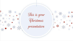 Natal elegante. Modelo gratuito do PowerPoint e tema do Google Slides