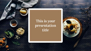 브라운 스타일리시. 무료 PowerPoint 템플릿 및 Google 슬라이드 테마