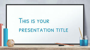 Tablă albă pentru educație. Șablon PowerPoint gratuit și temă Google Slides