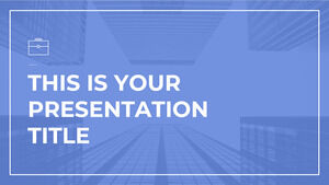 Blaue Architektur. Kostenlose PowerPoint-Vorlage und Google Slides-Design