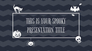 Carino Halloween. Modello di PowerPoint gratuito e tema di Presentazioni Google