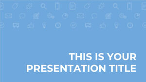Синий корпоратив. Бесплатный шаблон PowerPoint и тема Google Slides