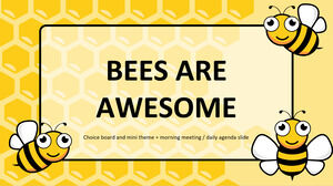 Pszczoły są niesamowite. Interaktywna tablica wyboru i mini motyw.
