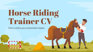 Curriculum vitae di istruttore di equitazione