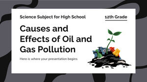 Materia de ciencias para la escuela secundaria - 12.º grado: Causas y efectos de la contaminación por petróleo y gas