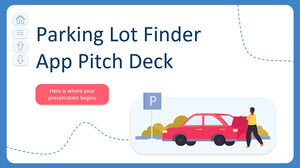 Aplicația de căutare a parcării Pitch Deck