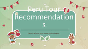 Raccomandazioni per il tour in Perù Multiuso