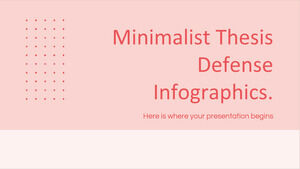 Минималистская инфографика защиты диссертации