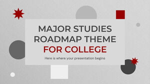 Major Studies Roadmap Theme for College