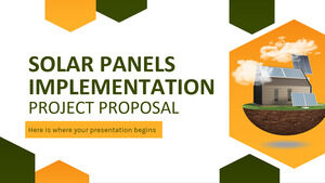 Proposition de projet de mise en œuvre de panneaux solaires