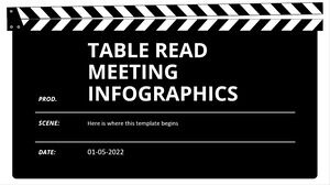 Инфографика встречи за столом