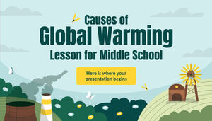 Ursachen der globalen Erwärmung Lektion für die Mittelschule
