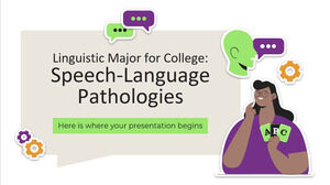 Specializzazione linguistica per il college: patologie del linguaggio