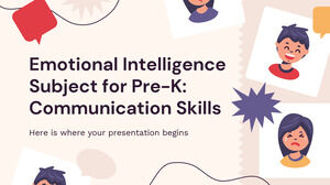 Pre-K の心の知能指数科目: コミュニケーション スキル