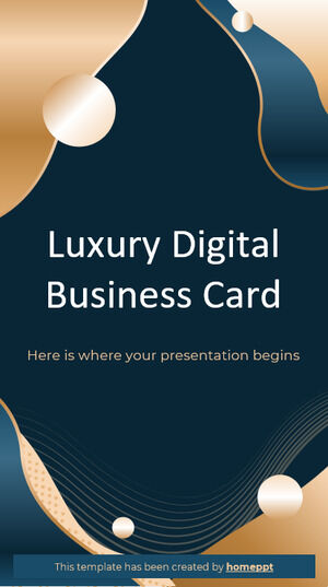 Digitale Luxus-Visitenkarte