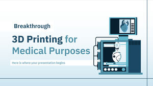 Impressão 3D para fins médicos avanço