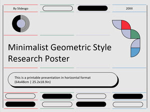 Poster Penelitian Gaya Geometri Minimalis