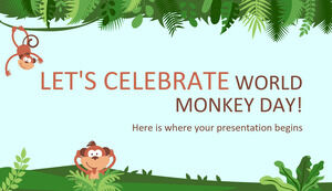 세계 원숭이의 날을 기념합시다!