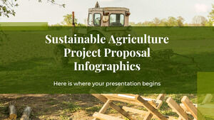 Infografía de propuesta de proyecto de agricultura sostenible