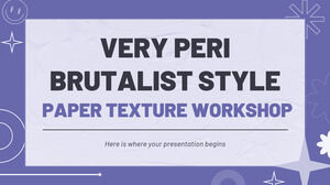 Very Peri Brutalist Style Paper Texture Workshop