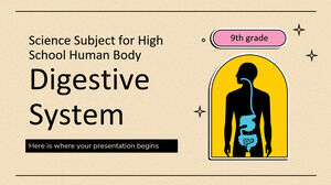 Materia de Ciencias para la Escuela Secundaria - Cuerpo Humano de 9º Grado. Sistema digestivo