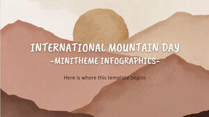 Infografiki Minitheme International Mountain Day