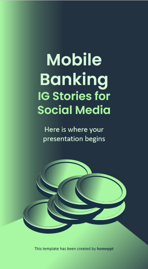 Storie di Mobile Banking IG per i social media