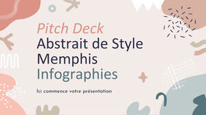 Infografice abstracte în stil Memphis Pitch Deck