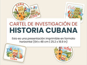 Poster di ricerca sulla storia cubana