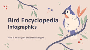 Infografica dell'enciclopedia degli uccelli