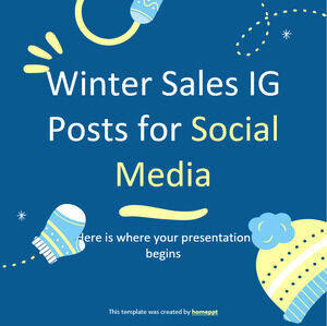 Publicação do IG de vendas de inverno para mídias sociais