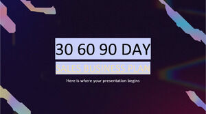 30 60 90 Tage – Verkaufsgeschäftsplan