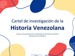 Poster de cercetare a istoriei venezuelene