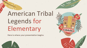 İlköğretim için American Tribal Legends