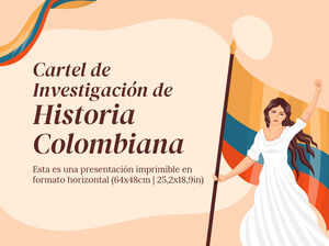 콜롬비아 역사 연구 포스터