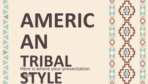 Carte de visite de style tribal américain