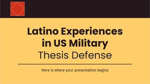 Latino Experiences in US Military Thesis Defense