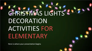 Atividades de decoração de luzes de Natal para o ensino fundamental