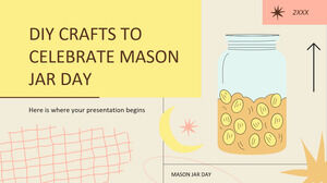 DIY-Handwerk zur Feier des Mason Jar Day
