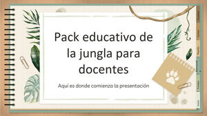 Образовательный пакет «Стиль джунглей» для учителей