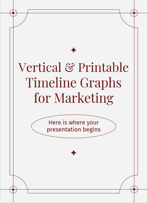 Grafik Garis Waktu Vertikal & Cetak untuk Pemasaran