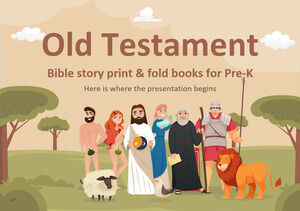 Old Testament Bible Story Print & Fold Books for Pre-K
